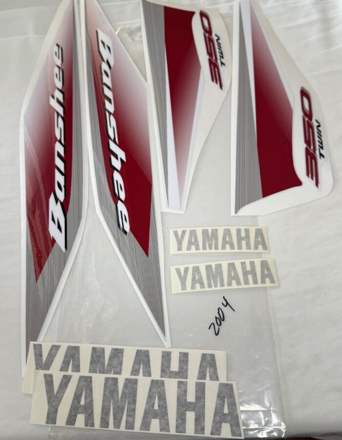 CHERRY RED 2005 Yamaha Banshee Full graphic kit. High-quality material class A. - Image 3