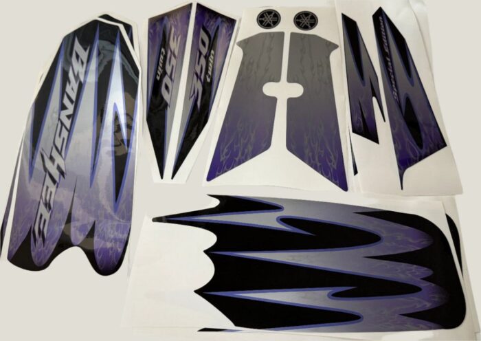 BLACK 2005 Yamaha Banshee Full graphic kit. High-quality material. - Image 2