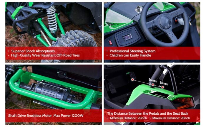 MotoTec Raider Kids UTV 48v - Image 12