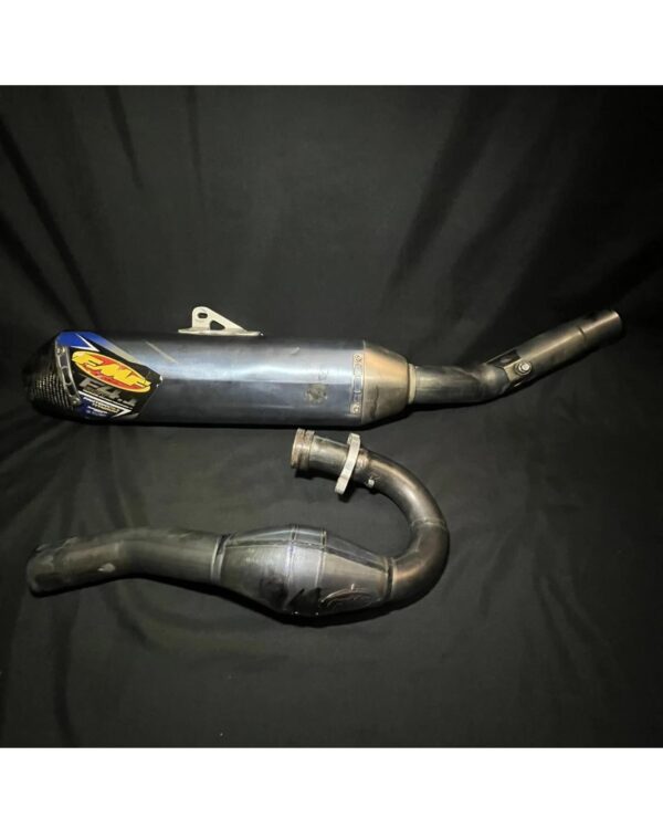 FMF Factory 4.1 Ti Exhaust Muffler Anodized  and Header - Kawasaki KX450F 2012-2015 Complete