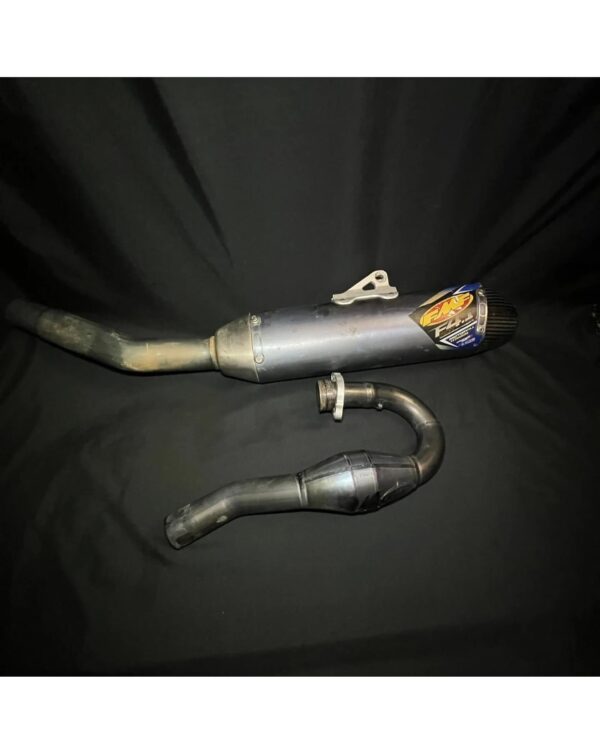 FMF Factory 4.1 Ti Exhaust Muffler Anodized  and Header - Kawasaki KX450F 2012-2015 Complete