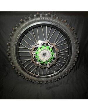 2015 KAWASAKI 09-17 KX450F OEM BLACK FRONT WHEEL RIM TIRE HUB 41090-0080-WC