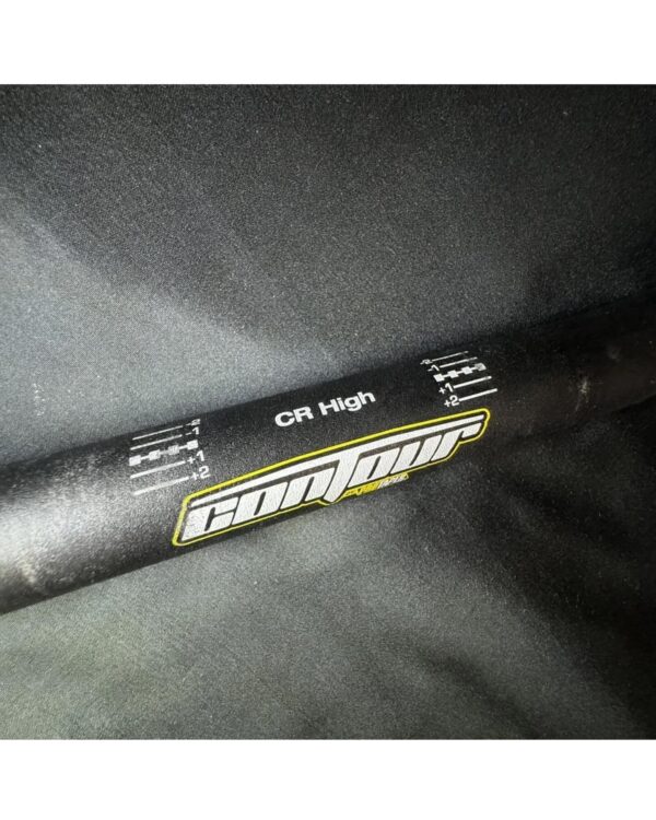 CR KX YZ RM 1 1/8 BLACK PRO TAPER CONTOUR FAT BARS HANDLEBARS STRAIGHT CR HIGH