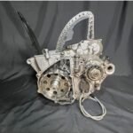 2020 17-20 Kawasaki KX250F Engine Crank Case Bottom End  OEM Damaged Case