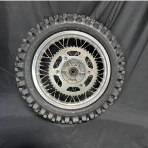 03 - 08 KLX125 DRZ125 OEM REAR WHEEL 90/100-14 ASSEMBLY HUB RIM ROTOR SPROKET
