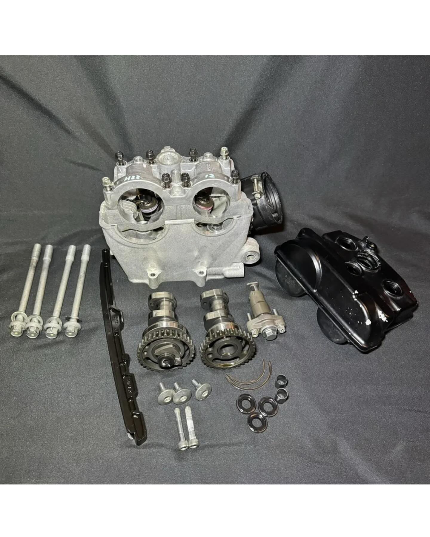 photo_6039382634690973435_w.jpg 2021 Kawasaki KX250F Complete Cylinder Head with Cams (OEM) 11008-0994 - Image 1