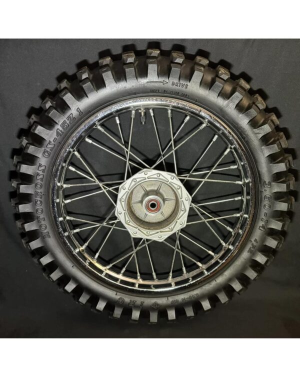 2020 02-23 KLX110 KLX 110 Front Wheel Hub Rim Spokes Complete Straight.