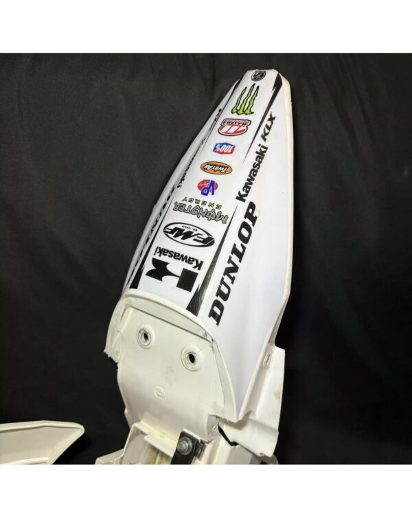 photo_6039382634690973591_w.jpg White Kawasaki Plastic Kit for Kawasaki: KLX110 (2010-2021), KLX110L KLX110R RL