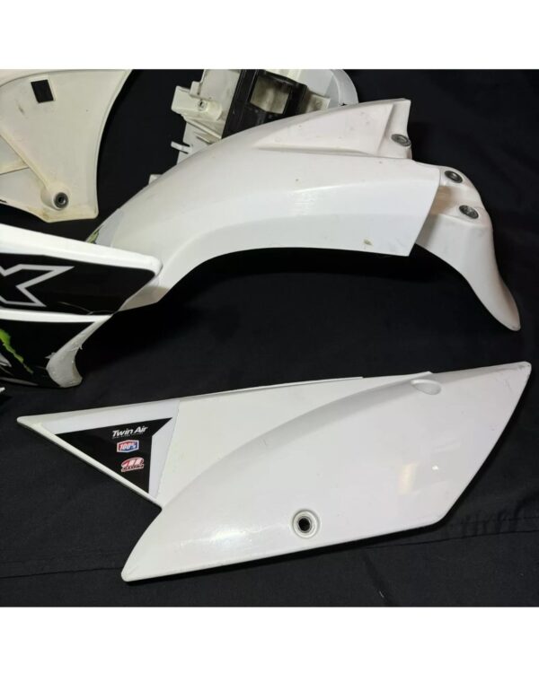 photo_6039382634690973598_w.jpg White Kawasaki Plastic Kit for Kawasaki: KLX110 (2010-2021), KLX110L KLX110R RL