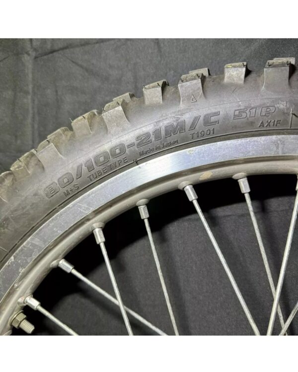 photo_6039382634690973695_w.jpg 00-18 DRZ400S DRZ 400E Complete Front Wheel Rim Tire Rotor 55311-29F00