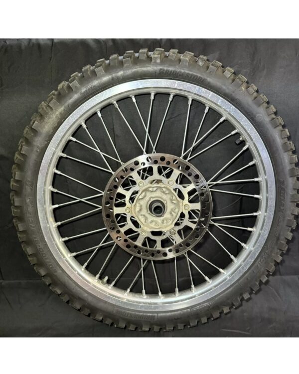 photo_6039382634690973696_w.jpg 00-18 DRZ400S DRZ 400E Complete Front Wheel Rim Tire Rotor 55311-29F00