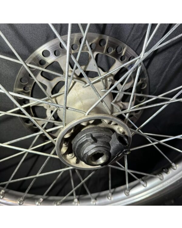 photo_6039382634690973697_w.jpg 00-18 DRZ400S DRZ 400E Complete Front Wheel Rim Tire Rotor 55311-29F00