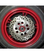 2023 Kawasaki BR125 Front Wheel Rim Tire Z125 17-23 Red 41073-0674-63D - Image 6