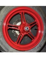 2023 Kawasaki BR125 Front Wheel Rim Tire Z125 17-23 Red 41073-0674-63D - Image 4