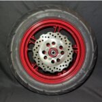 2023 Kawasaki BR125 Front Wheel Rim Tire Z125 17-23 Red 41073-0674-63D