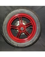 2023 Kawasaki BR125 Front Wheel Rim Tire Z125 17-23 Red 41073-0674-63D - Image 3