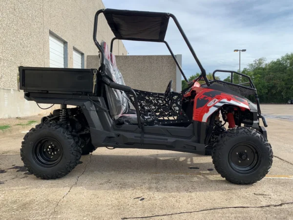 TrailMaster Challenger 200U Back Woods UTV - 168.9cc 11.1HP Engine, Automatic, Front Cargo Rack, Rear Dump Bed, Suitable for Ages 16 & Older