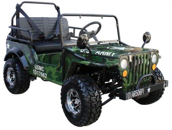 Deluxe Upgraded Mini-Jeep GO KART- Series 2 Dual Roll Bars