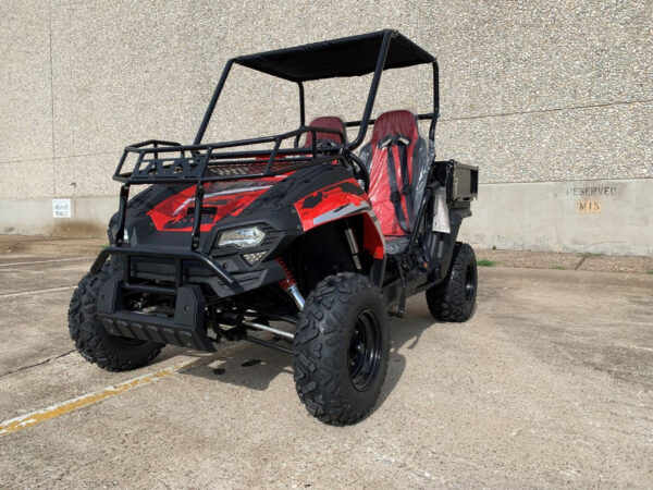 TrailMaster Challenger 200U Back Woods UTV - 168.9cc 11.1HP Engine, Automatic, Front Cargo Rack, Rear Dump Bed, Suitable for Ages 16 & Older