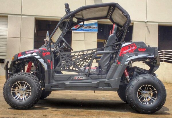 TrailMaster Challenger 200X UTV / Go kart Youth and Adult adjustable Steering Wheel and Seat, Wind Shield, Light Bar