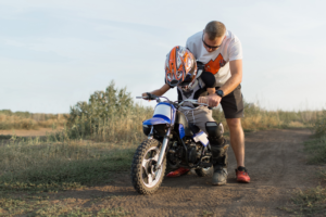 How to Teach Your Child to Ride a Mini Bike